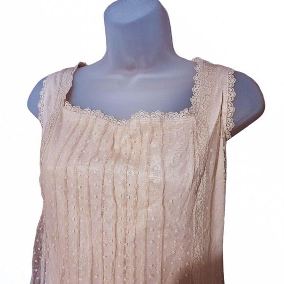 Xhilaration Y2K Mesh Polka Dot Top sz L - Picture 2 of 5